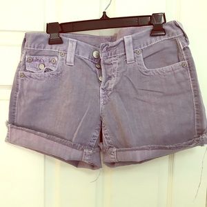 True Religion (purple) Jean Shorts